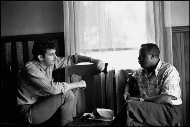 Danny Lyon with Larry Still of Jet Magazine